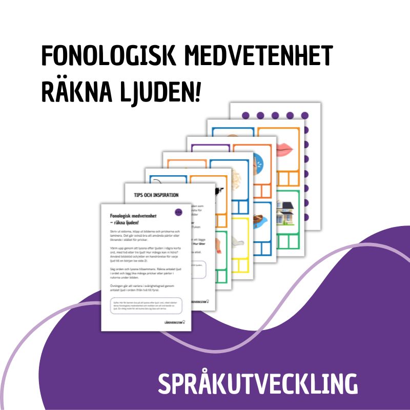 Fonologisk medvetenhet - räkna ljuden!